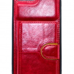 iPhone 7/8  Plus Back Wallet Leather Red
