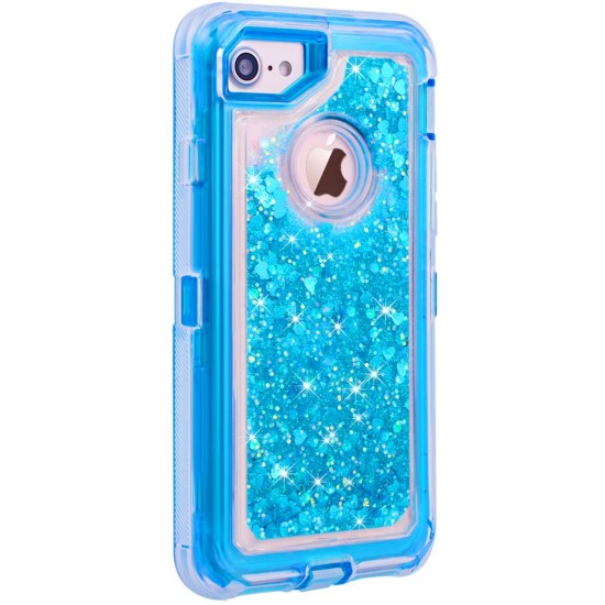 Iphone 6/6s Defender Liquid Glitter - Blue 