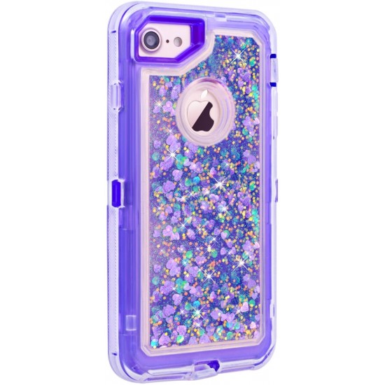 Iphone 6/6s Defender Liquid Glitter - Purple 
