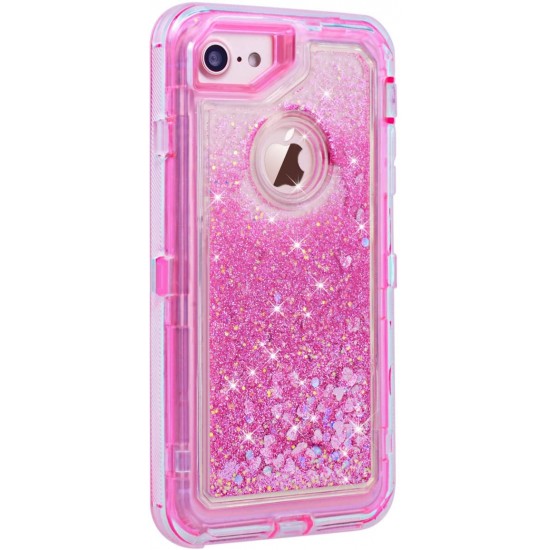 Iphone 6/6s Defender Liquid Glitter - Pink
