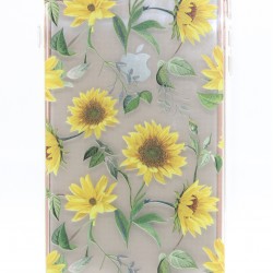 iPhone 7/8/SE Clear 2-in-1 Flower Design Case Sunflower 