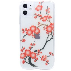 Red Tree with flowers case for iPhone 12/12 Pro
