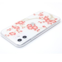 Red Tree with flowers case for iPhone 11