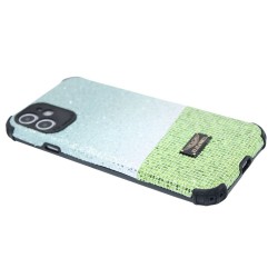 Sand Glitter Case with Camera Protection for iPhone 11- Green