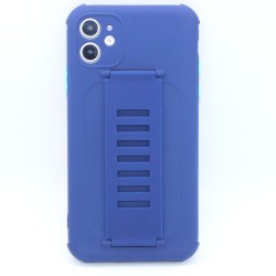 Silicone Case with Wrist Strip for iPhone 12/12 Pro- Blue
