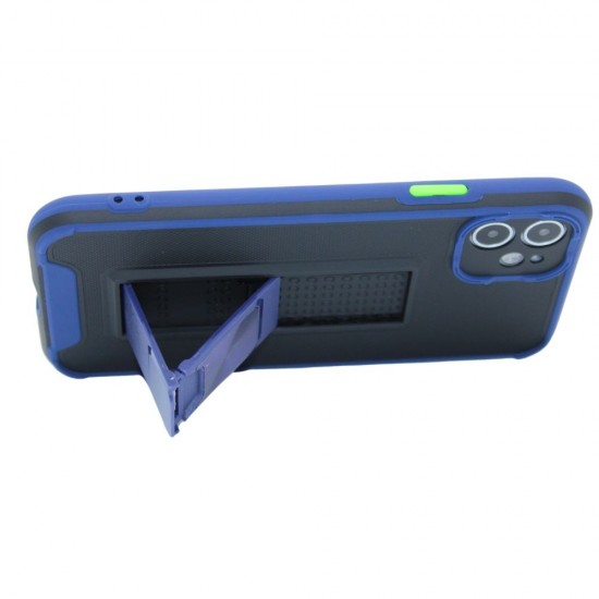 Sliding Kick stand case for iPhone 11-  Blue