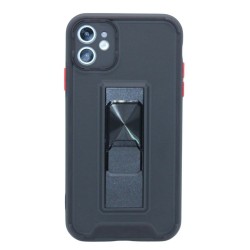 Sliding Kick stand case for iPhone 11-  Black