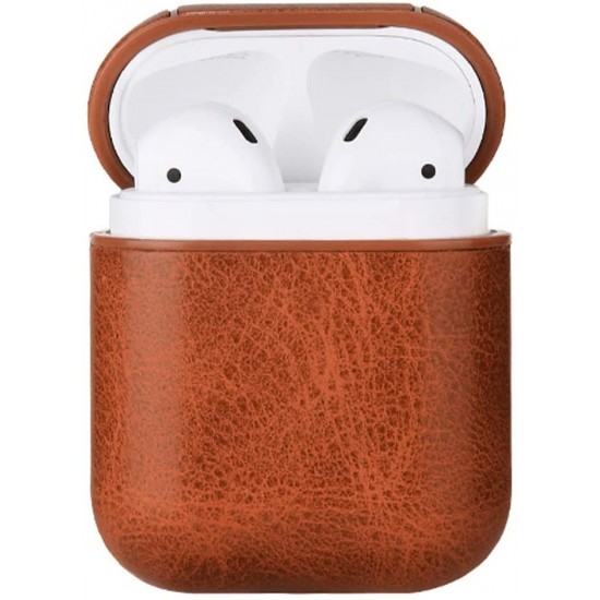 AirPods PU Leather Case Brown 
