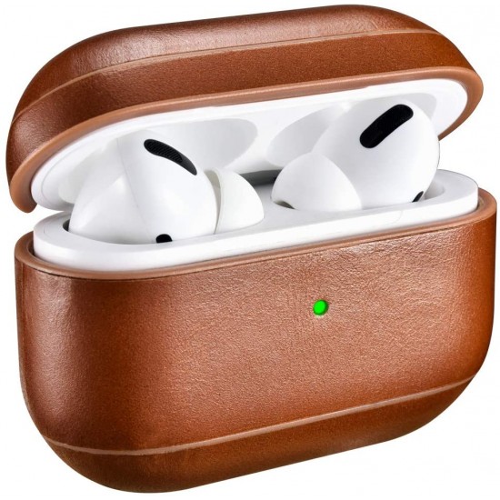 AirPods Pro PU Leather Case Brown 