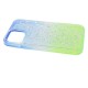 2-in-1 Colorful Glitter Case for iPhone 12 Pro Max- Blue & Green