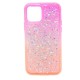 2-in-1 Colorful Glitter Case for iPhone 11 Pro Max- Purple & Orange