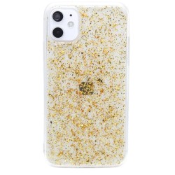Glitter Leaves case for iphone 11-  Gold