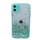Teal Border Case with glitter iPhone 12 Pro Max