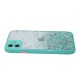 Teal Border Case with glitter iPhone 11
