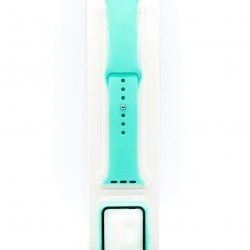 iWatch Soft Silicone Band with TPU Case 38 MM Teal