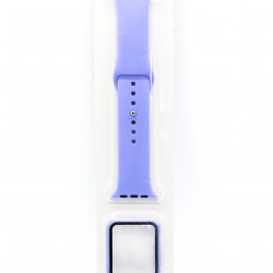 iWatch Soft Silicone Band with TPU Case 38 MM Light Purple 