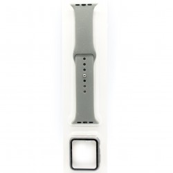 iWatch Soft Silicone Band With TPU Case 42 MM Grey 