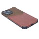 Leather design case for iPhone 12 Pro Max- Brown