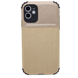 Classic Leather design case for iPhone 12 pro max- Gold