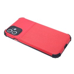 Classic Leather design case for iPhone 12 pro max- Red