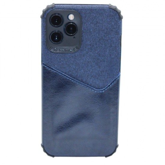 Leather design case for iPhone 12 Pro Max- Blue