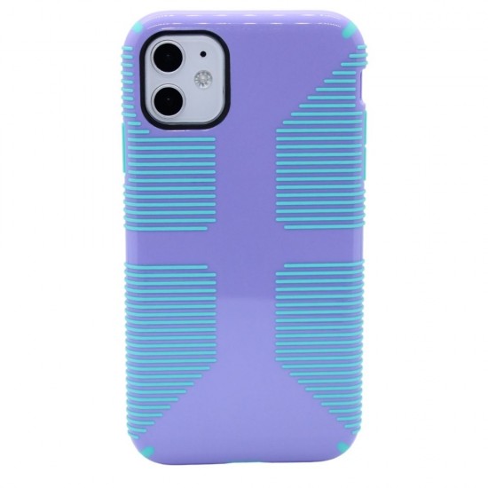 Stylish Protective (no camera cover) Case For iPhone 11 - Purple