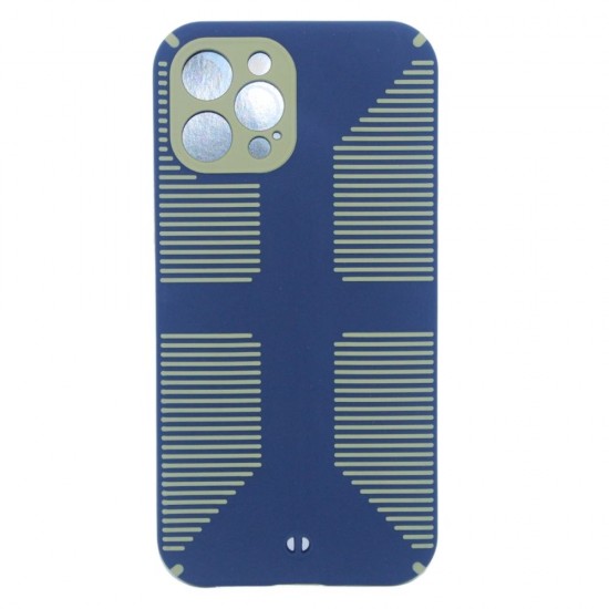 Stylish Protective Case For iPhone 12 Pro Max- Blue & Army Green