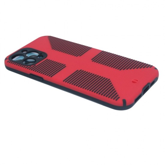 Stylish Protective Case For iPhone 11 Pro Max- Red & Black