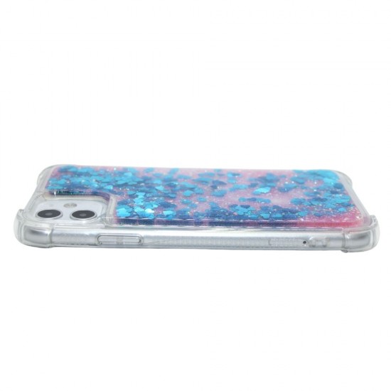 TPU Clear Glitter Case For iPhone 12 Pro Max- Blue