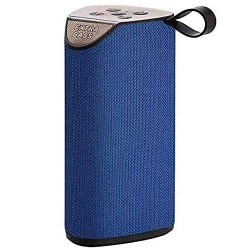 GT111 Portable Wireless Bluetooth Speakers Mega Bass Splash Proof,USB,FM,TF Card and AUX Cable- Blue