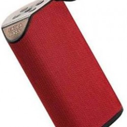 GT111 Portable Wireless Bluetooth Speakers Mega Bass Splash Proof,USB,FM,TF Card and AUX Cable- Red