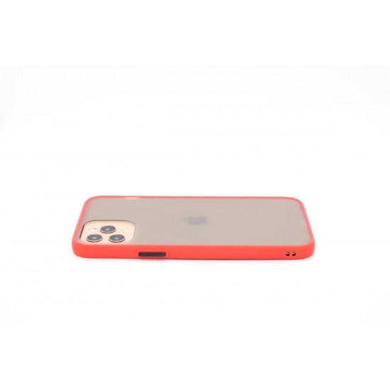 iPhone 12 Mini Matte Translucent Case Red 