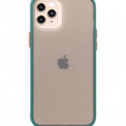 iPhone 11 Pro MAX Matte Translucent Case Dark Green