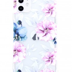 Floral Flower Design Transparent Case Pink Lily iPhone 11 Pro MAX