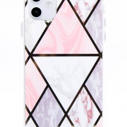 iPhone 11 Pro MAX Marble Design Geometric Pink 