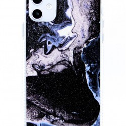 Marble Design Geometric Cover (Marble Black ) iPhone 12 Mini