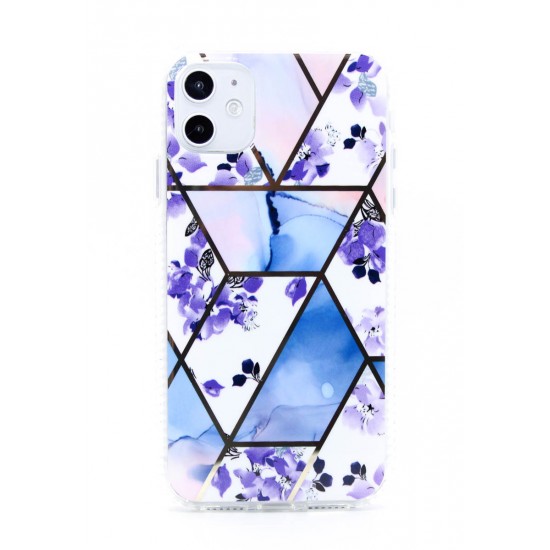 Marble Geometric Cover (Purple Lavender) iPhone 12/12 Pro 