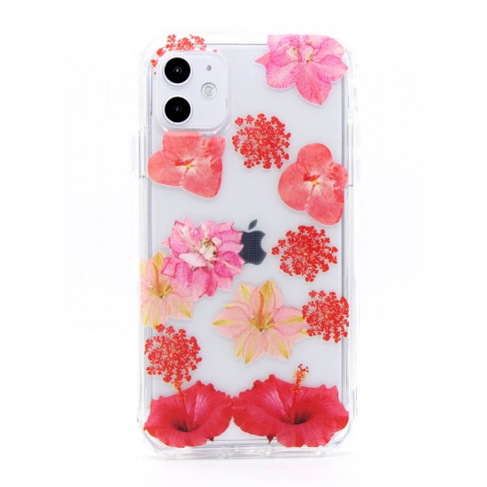 iPhone 12/12 Pro Clear 2-in-1 Flower Design Case Roses